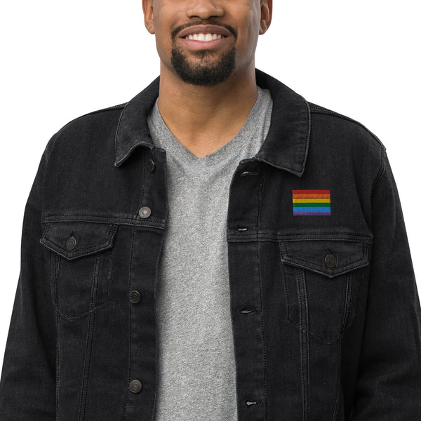 Rainbow Pride Denim Jacket