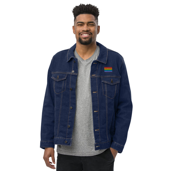 Rainbow Pride Denim Jacket