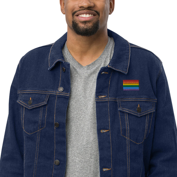 Rainbow Pride Denim Jacket