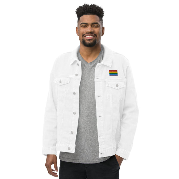 Rainbow Pride Denim Jacket
