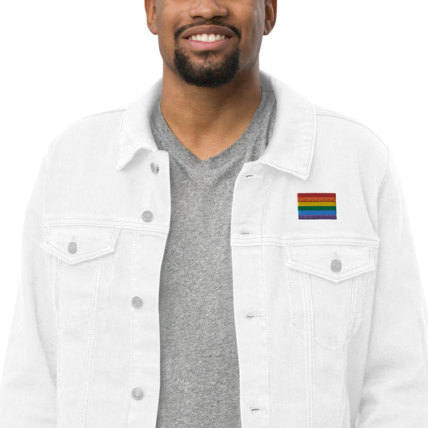 Rainbow Pride Denim Jacket